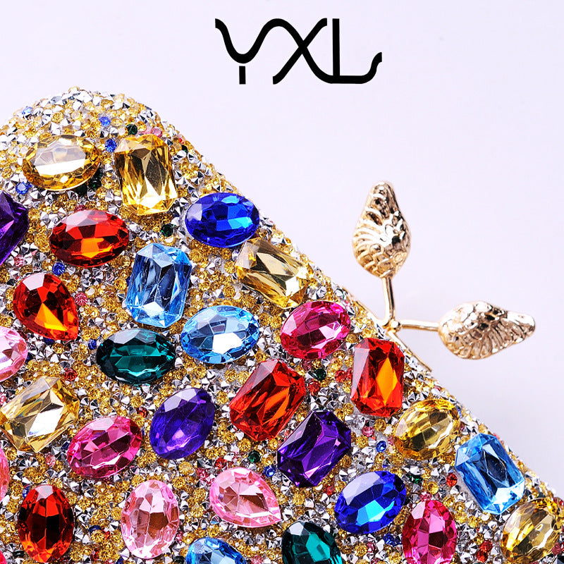 Color Resin Drill Dress Garment Popular Advanced Evening Bags