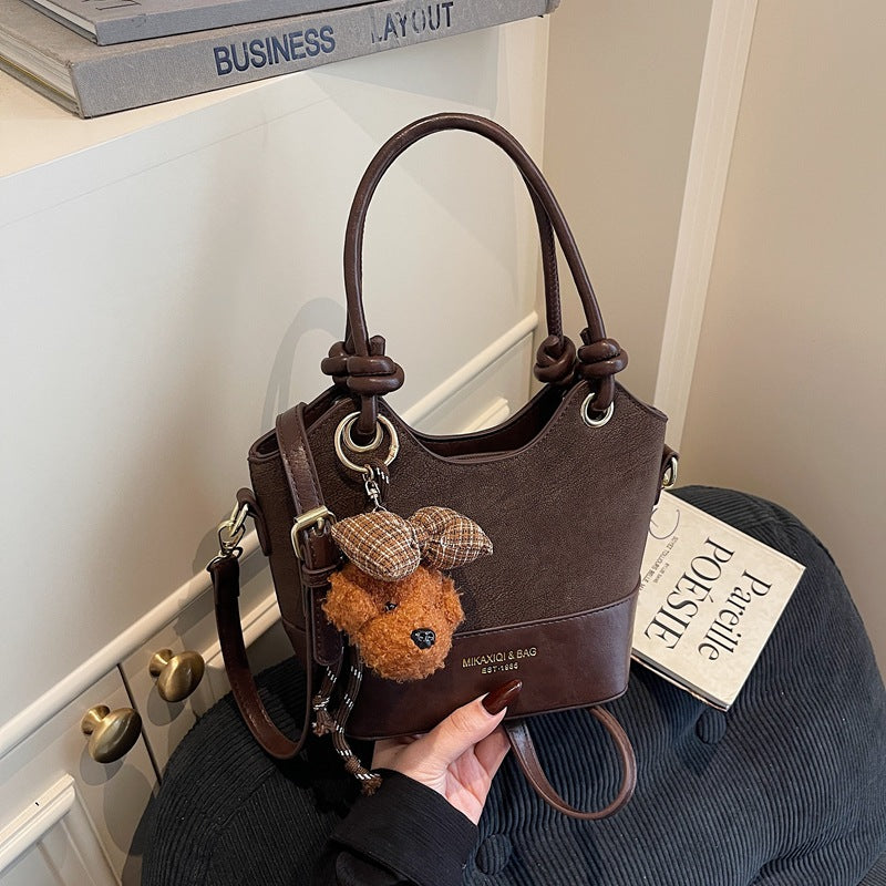 Winter Stitching Portable Commuter High Sense Women's Shoulder Bag