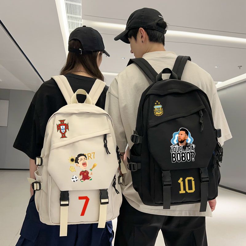 Women's & Men's & Cristiano Football Peripheral High Primary Backpacks