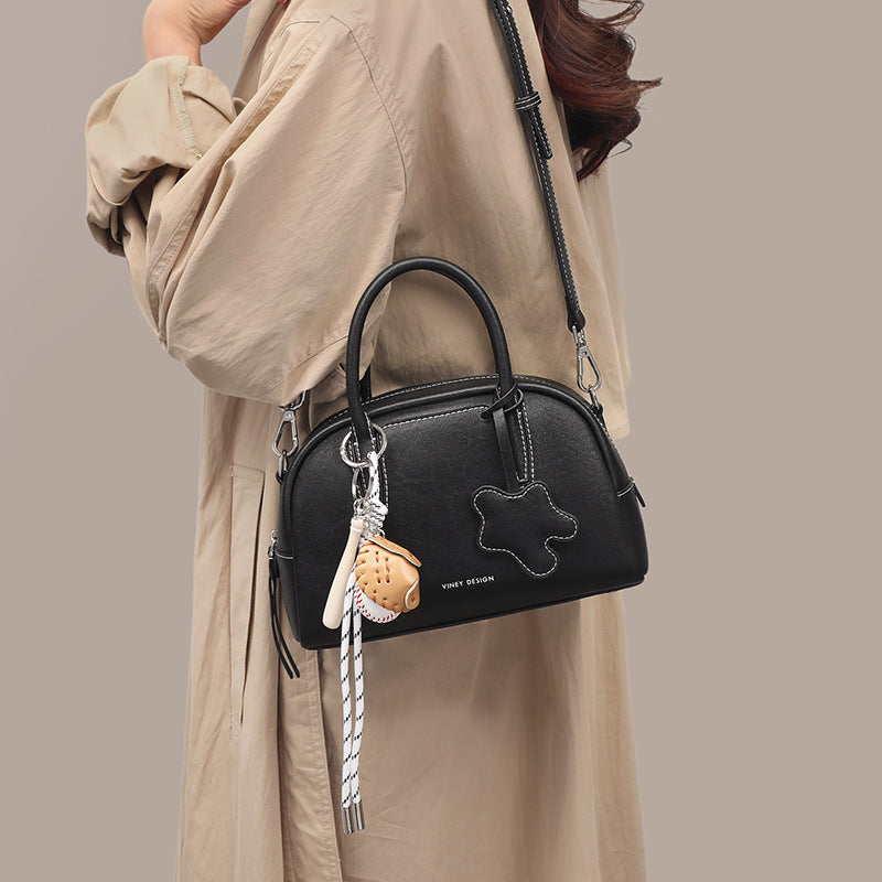 Round High-grade Boston Sweet Cool Style Women's Messenger Bag