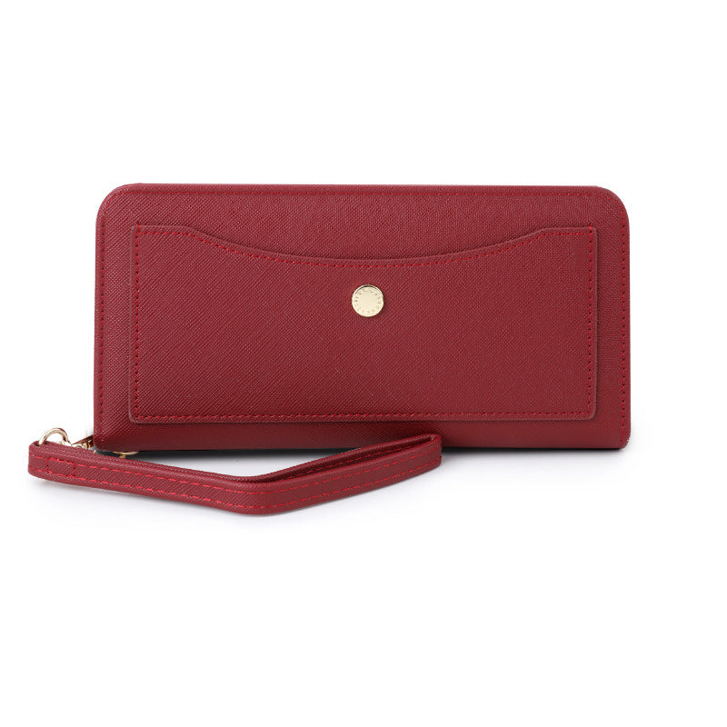 Women's Large Capacity Fashion Advanced Leather Long Ladies Wallet