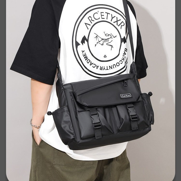 Men's Fashion High Sense Tooling Style Large Men's Messenger Bags