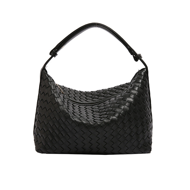 Women's High-grade Woven Retro Style Fashionable Commuting Armpit Bags