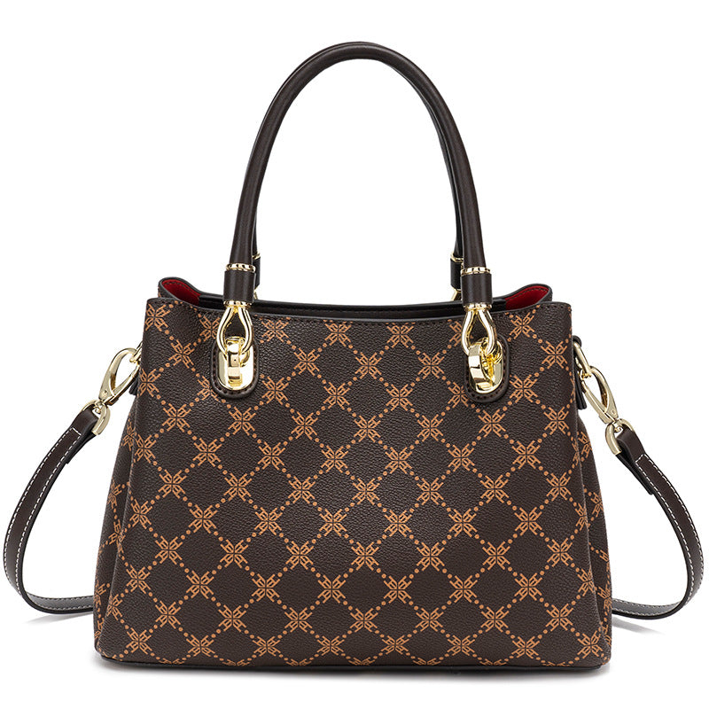 Women's Genuine Leather Affordable Luxury Fashion Printed Women's Handbag