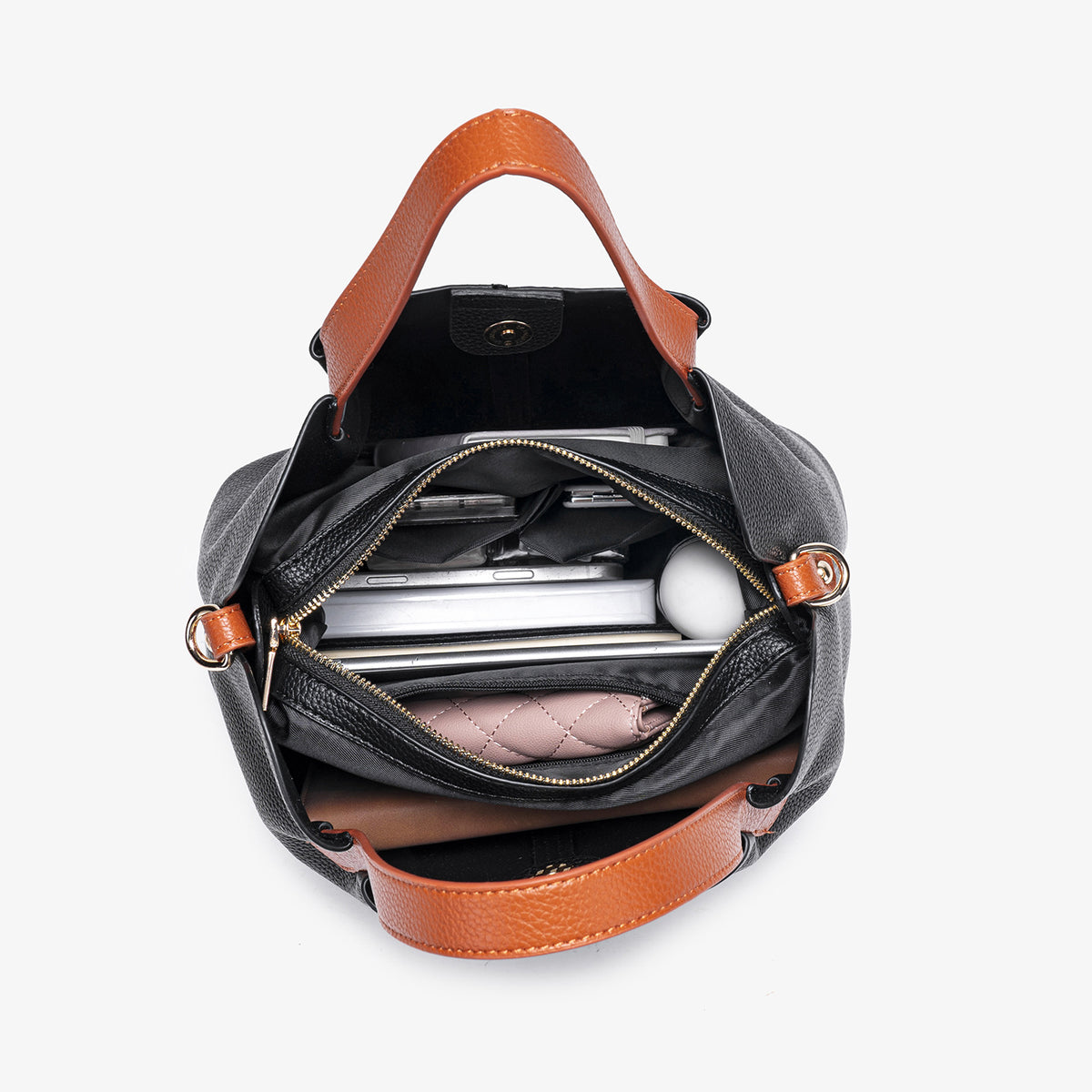 Women's Son Mother Contrast Color High Sense Large Handbags