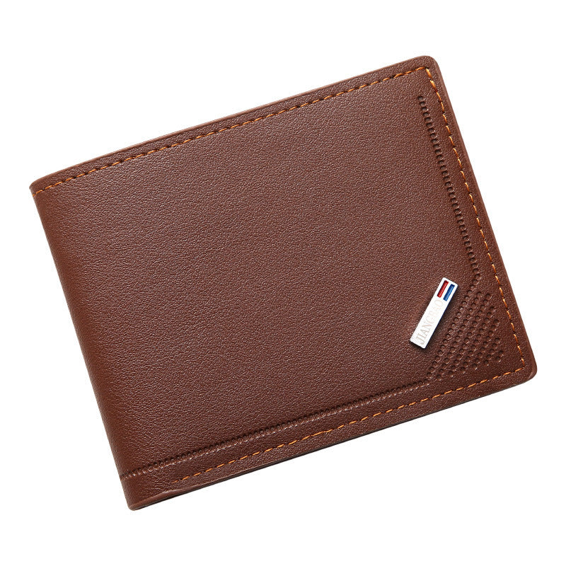 Men's Short Multiple Slots Male Youth Fashion Thin Large Capacity Horizontal Men's Wallets