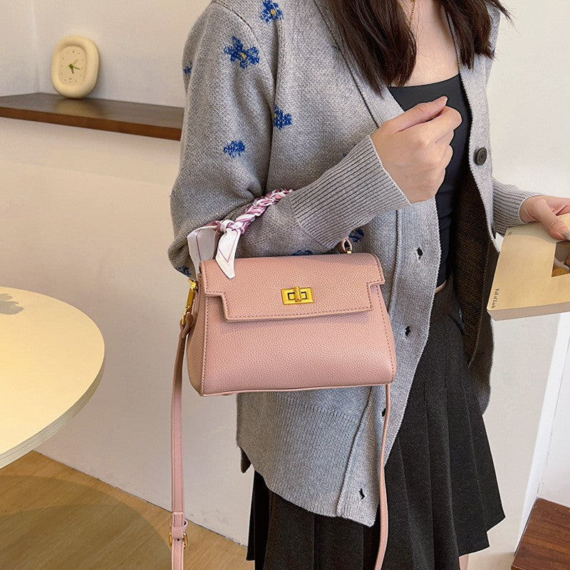 Women's Stylish Soft Leather Fashion Portable Small Square Bags