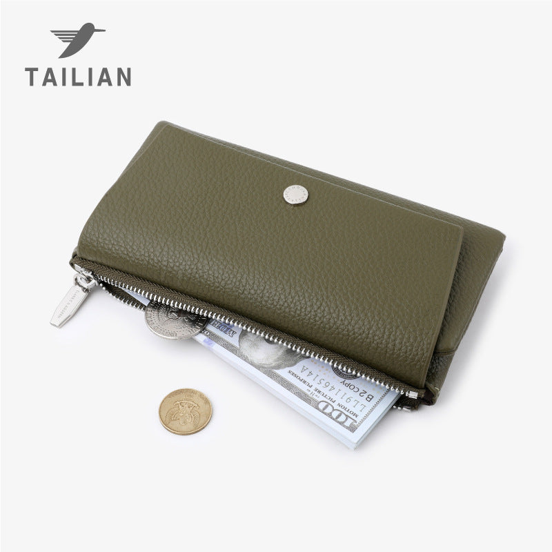Lychee Pattern Three Fold Long Eastern European Ladies Wallet