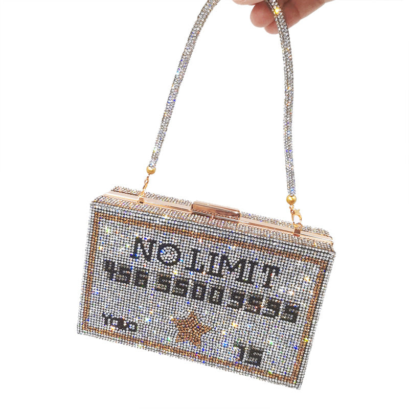Clutch Trendy Unique Hot Drilling One Dinner Evening Bags