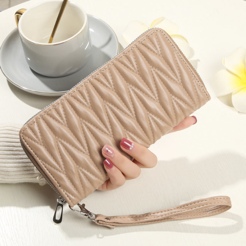 Women's Zipper Fashion Large Capacity Soft Leather Change Bags