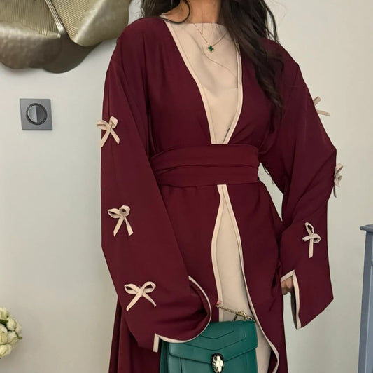 Pretty Pure Beautiful Bow Robe Dress Clothing