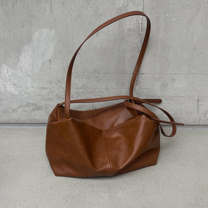 Women's Ge Texture Large Capacity Totes Soft Leather Crossbody Bags