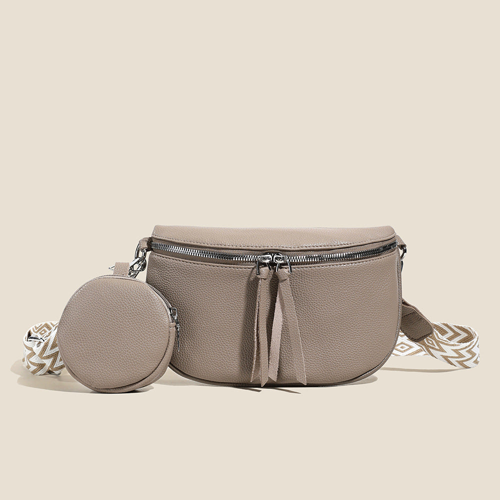 Women's Retro Soft Leather Fashion Strap Wide Straps Purses