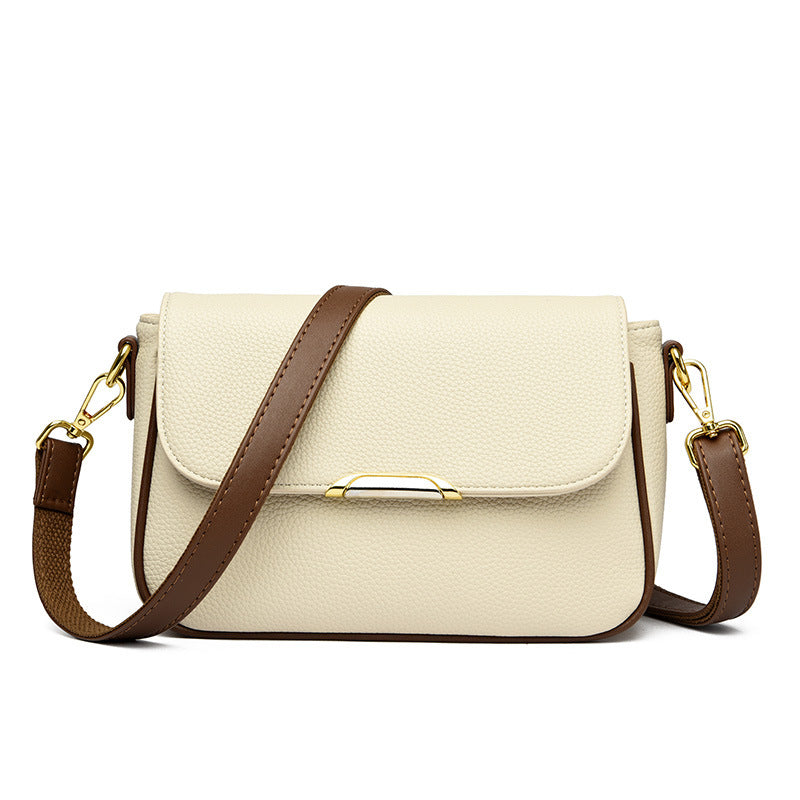 Women's Good-looking Large Flap Wide Narrow Strap Small Square Bags