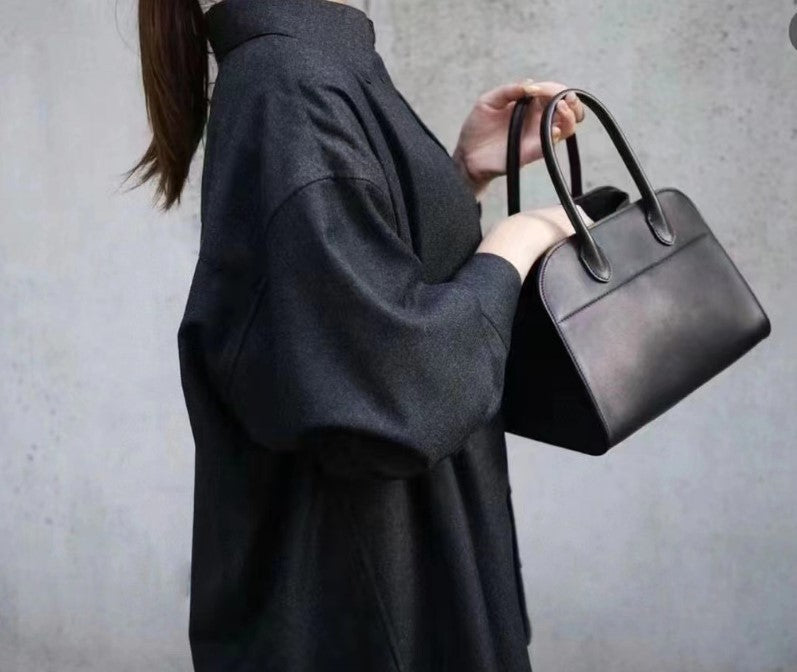 First Layer Cowhide Genuine Leather Large Handbags