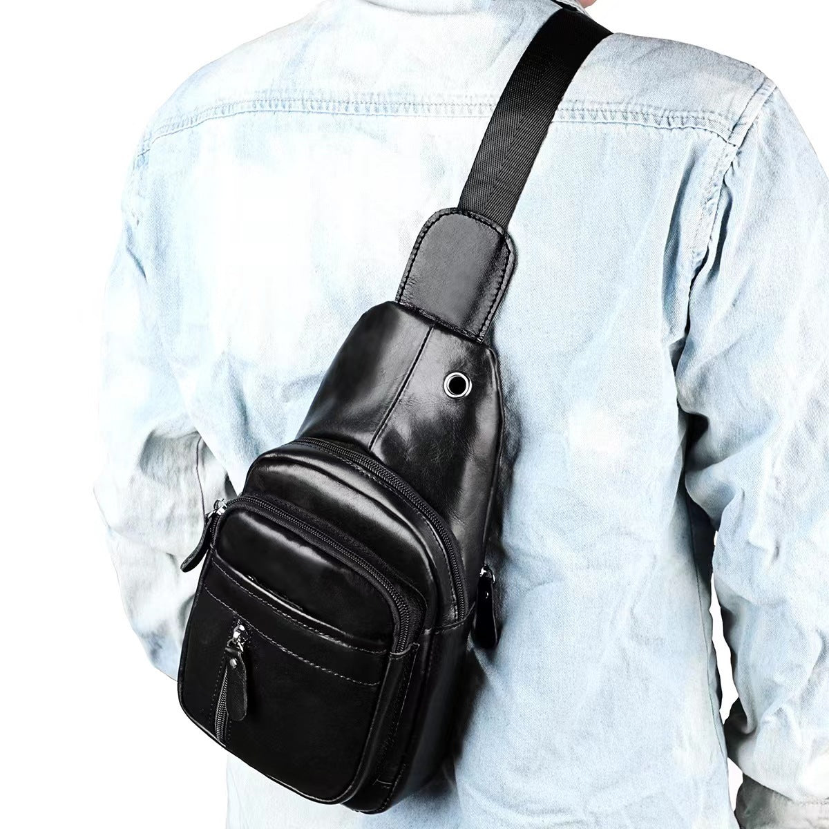 Men's Leather Cattle High Sense Boy Pannier Bags