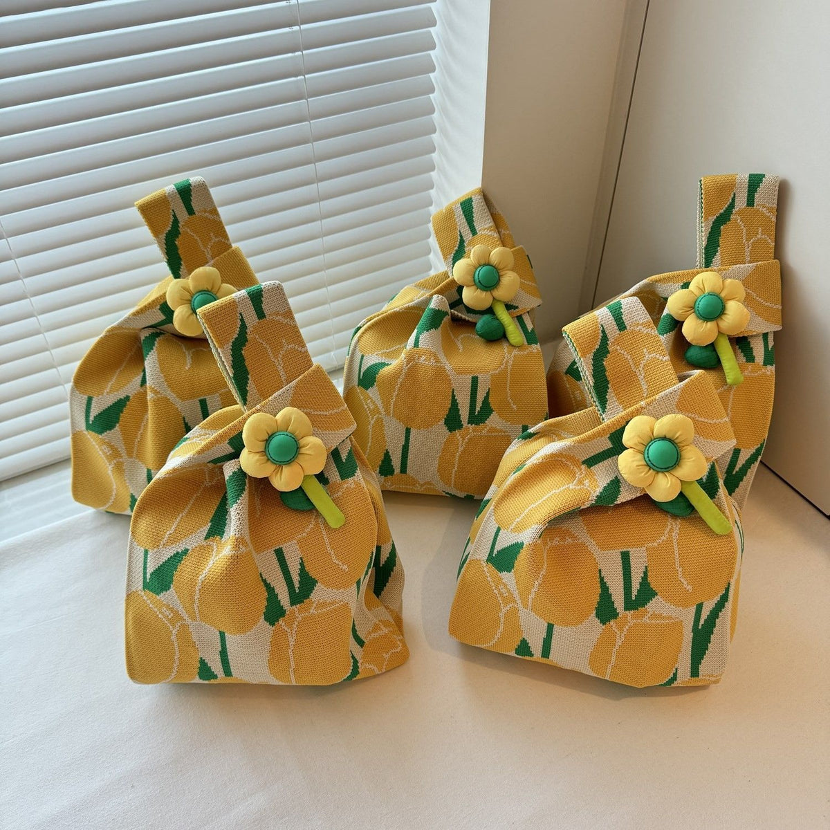 Women's Flower Knitted Gift Woven Goddess Festival Women's Handbag
