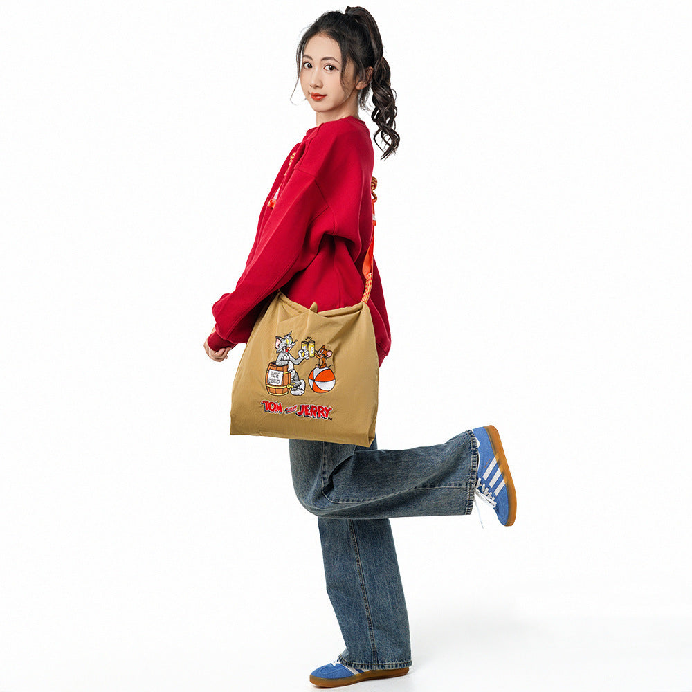 Authorized Cat Mouse Embroidered Shopping Premium Bags