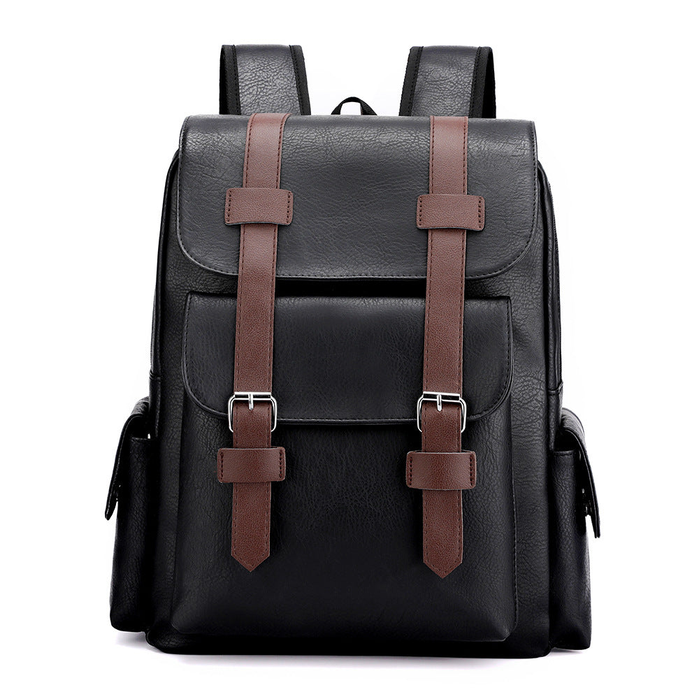 Men's Simplicity Vintage Business Computer Soft Trendy Backpacks