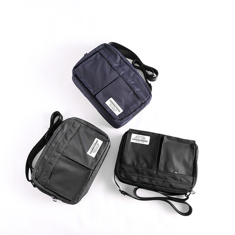 Men's Korean Simple Oxford Cloth Street Green Men's Shoulder Bags