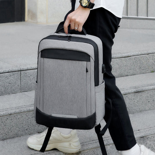 Waterproof Rechargeable Large Capacity Oxford Cloth Business Reflective Backpacks