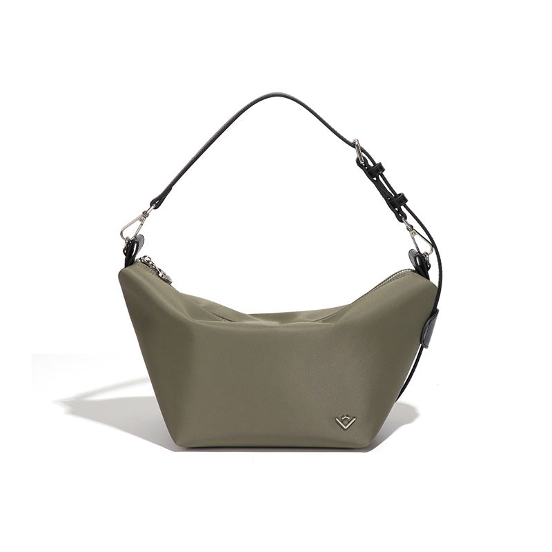 Women's Popular Waterproof Nylon Portable Croissant Trendy Bags