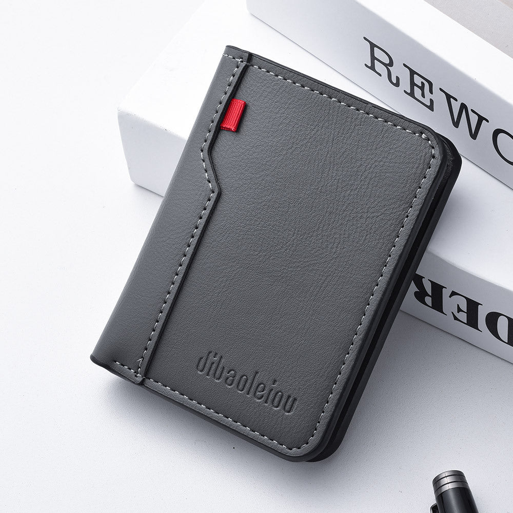 Popular Men's Vertical Short Beauty Clip Men's Wallet