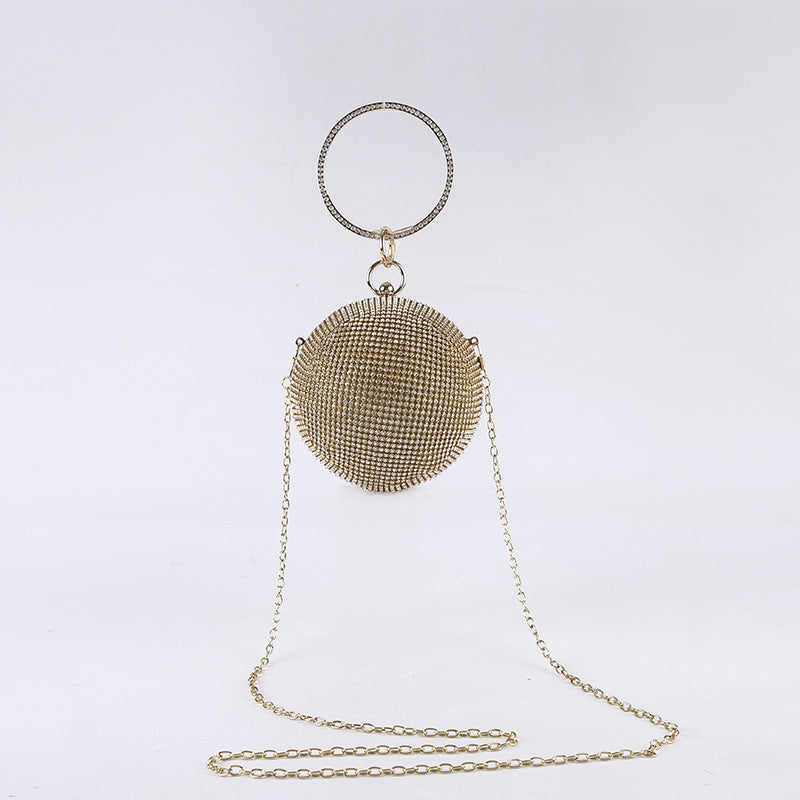 Round Ball Dinner Gold Sier Chain Evening Bags