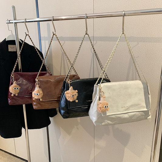 Women's Underarm Fashion Four Chain Versatile Large Bags