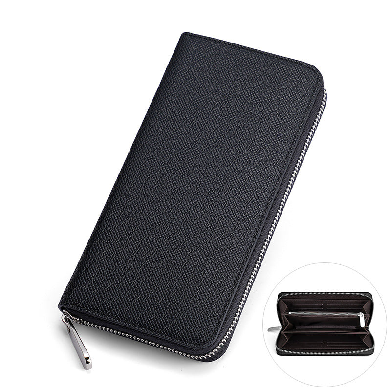 Women's & Men's Long Fortune Cloth Cross Pattern Fashion Men's Wallets