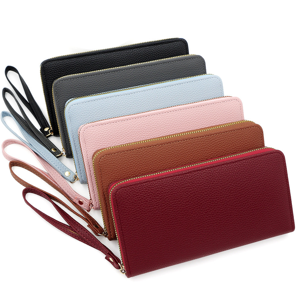 Women's Long Solid Color Fashion Mobile Large Bags
