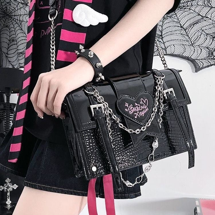 Chain Asian Culture Sweet Cool Hot Shoulder Bags
