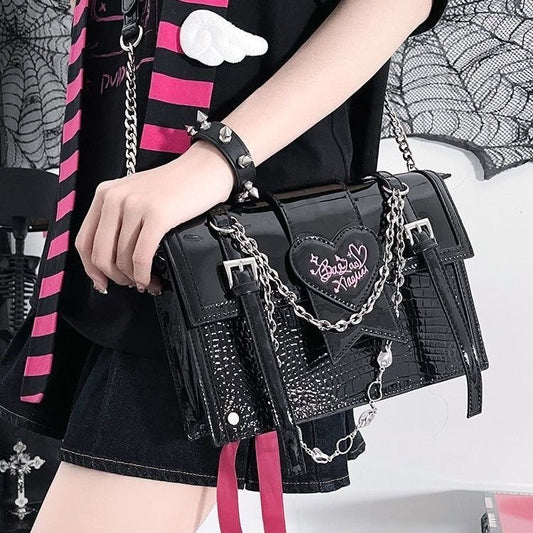 Chain Asian Culture Sweet Cool Hot Shoulder Bags