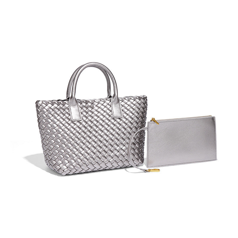 Women's Contrast Color Fashion Trend Hand-woven High-grade Bags
