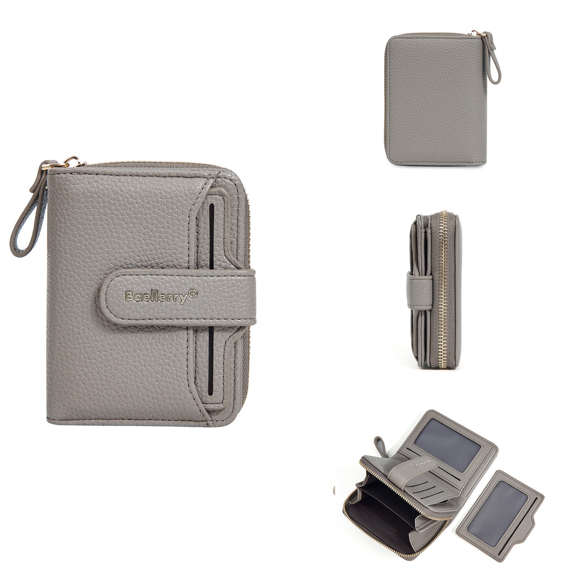 Women's Chic Snap Button Multi Slots Advanced Ladies Wallet