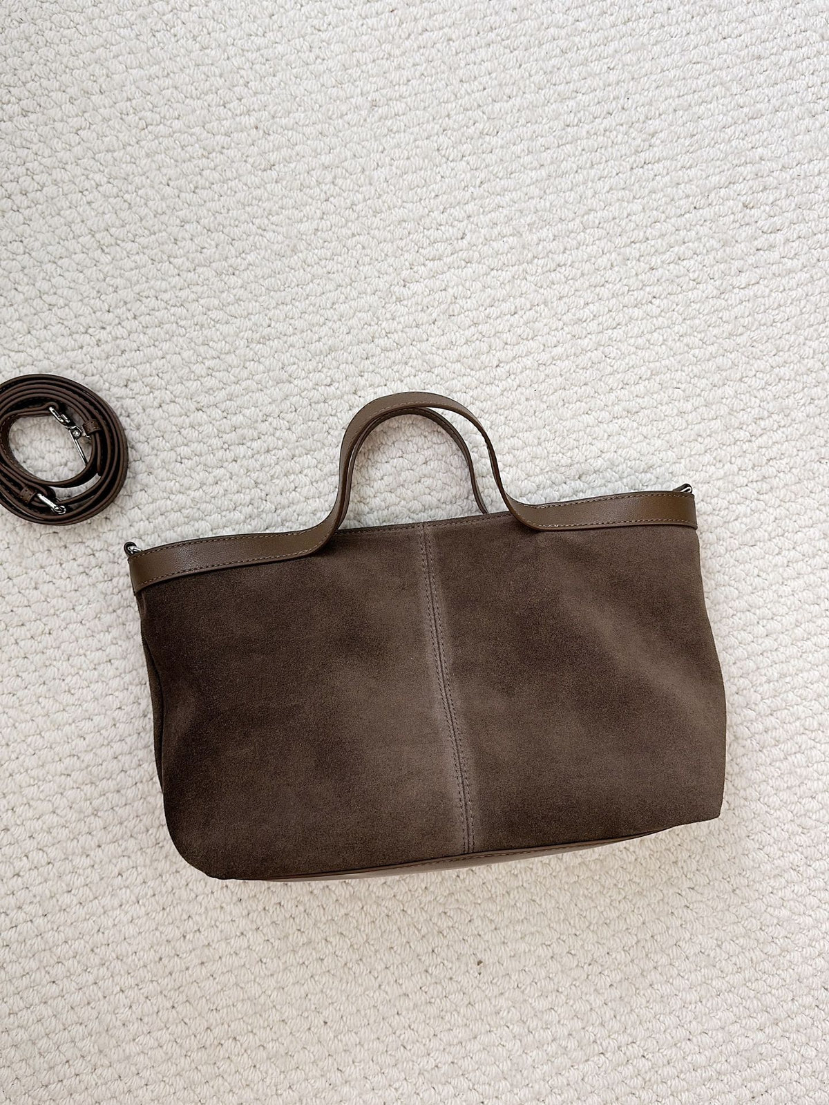 Women's Niche Frosted Cowhide Idle Style Retro Handbags
