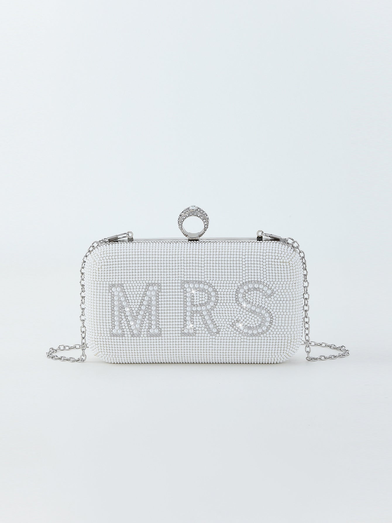 English Letters Rhinestone Pearl Dinner Wedding Bags