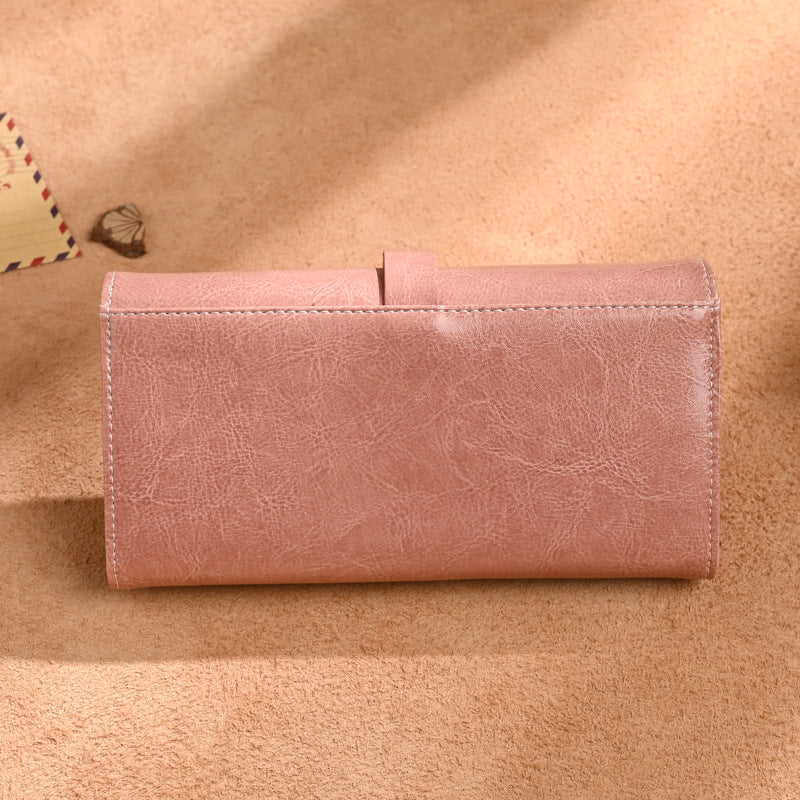 Glamorous Women's Bank Swiping Document Mobile Ladies Wallet