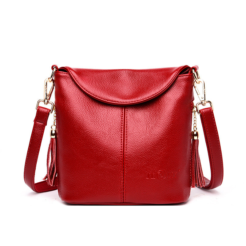Women's High-grade Large Capacity Soft Leather Shoulder Bags