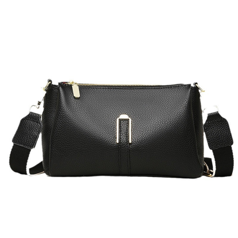 Women's Genuine Leather Fashion Large Capacity First Layer Cowhide High Crossbody Bags