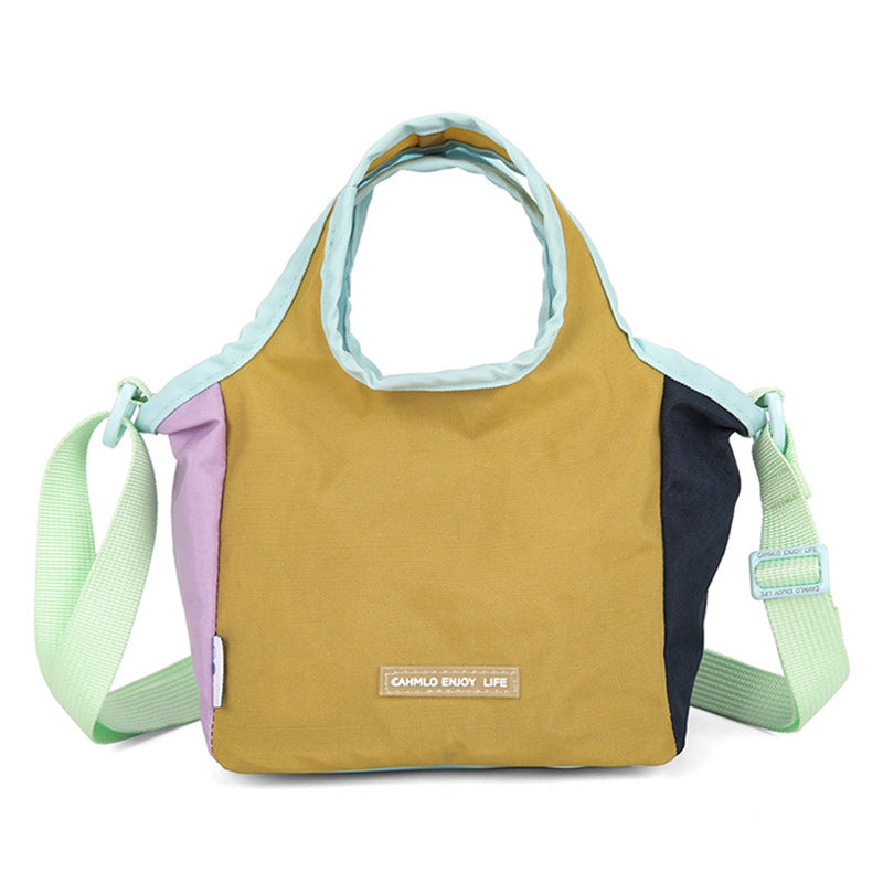 Women's Dopamine Color Matching Portable Dumpling Fashion Bags