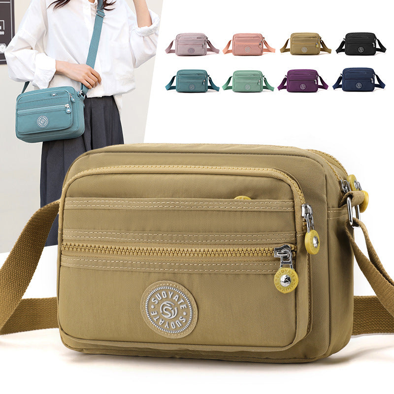 Fashion Neutral Waterproof Nylon Zipper For Women's Messenger Bag