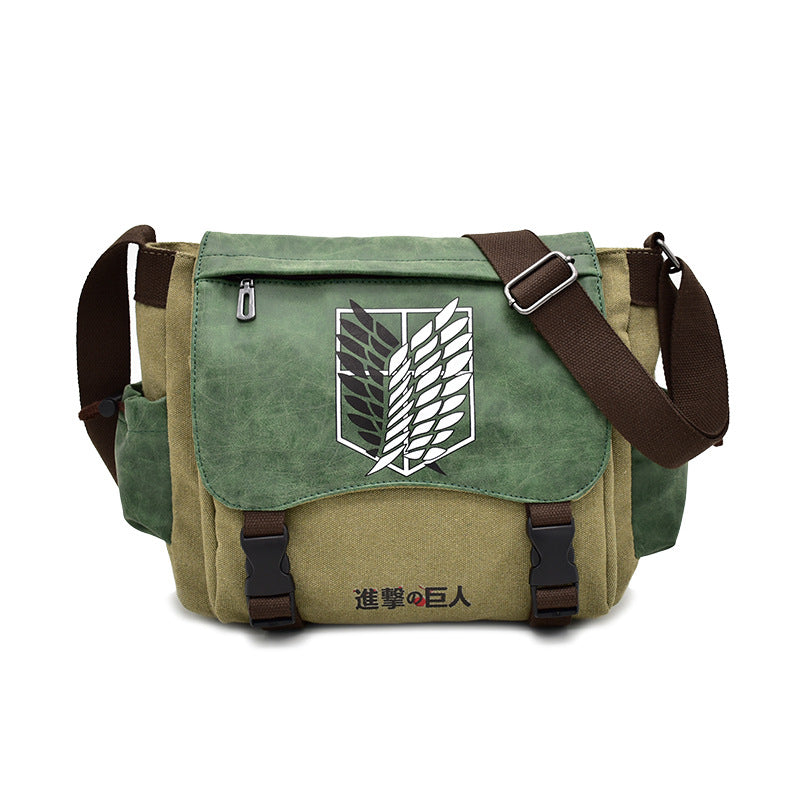 Men's No Canvas One Piece Joint Name Men's Shoulder Bags