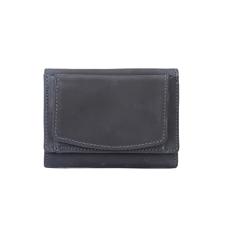 Women's & Men's & Fashion Genuine Leather Mini Short Ladies Wallets
