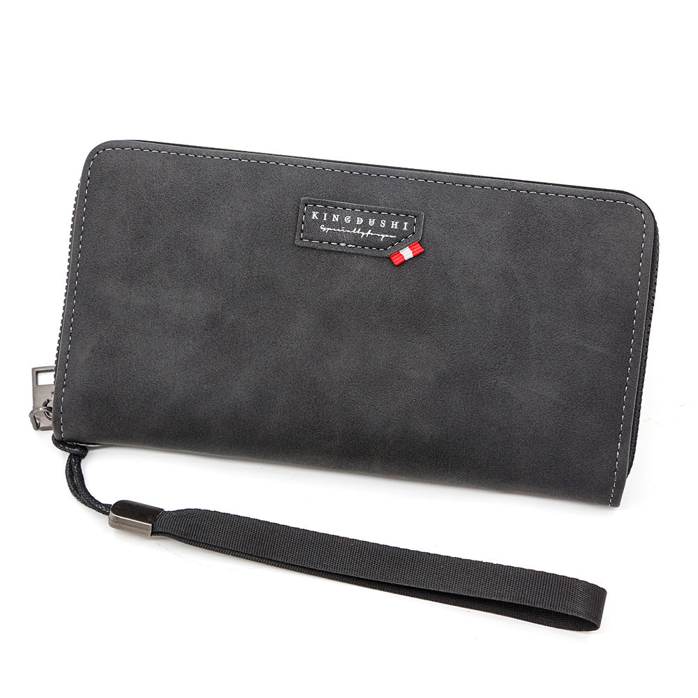 Men's Korean Fashion Long Zipper Chain Mobile Bags