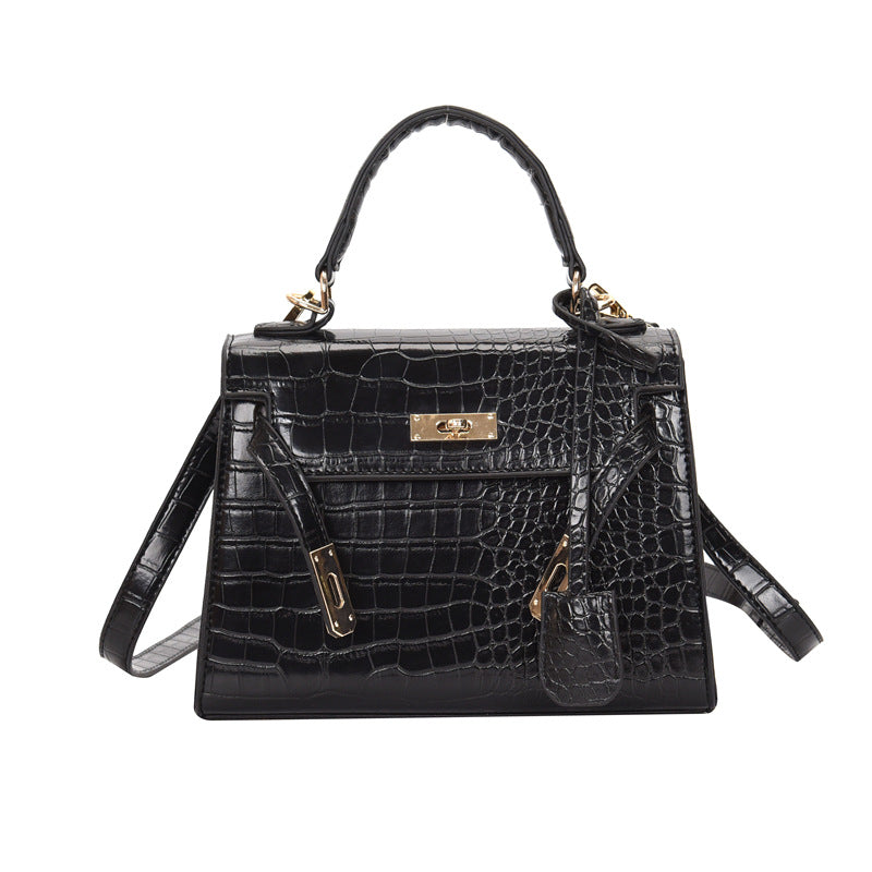 Women's Crocodile Pattern Portable Kelly Fashionable Stylish Popular Bags