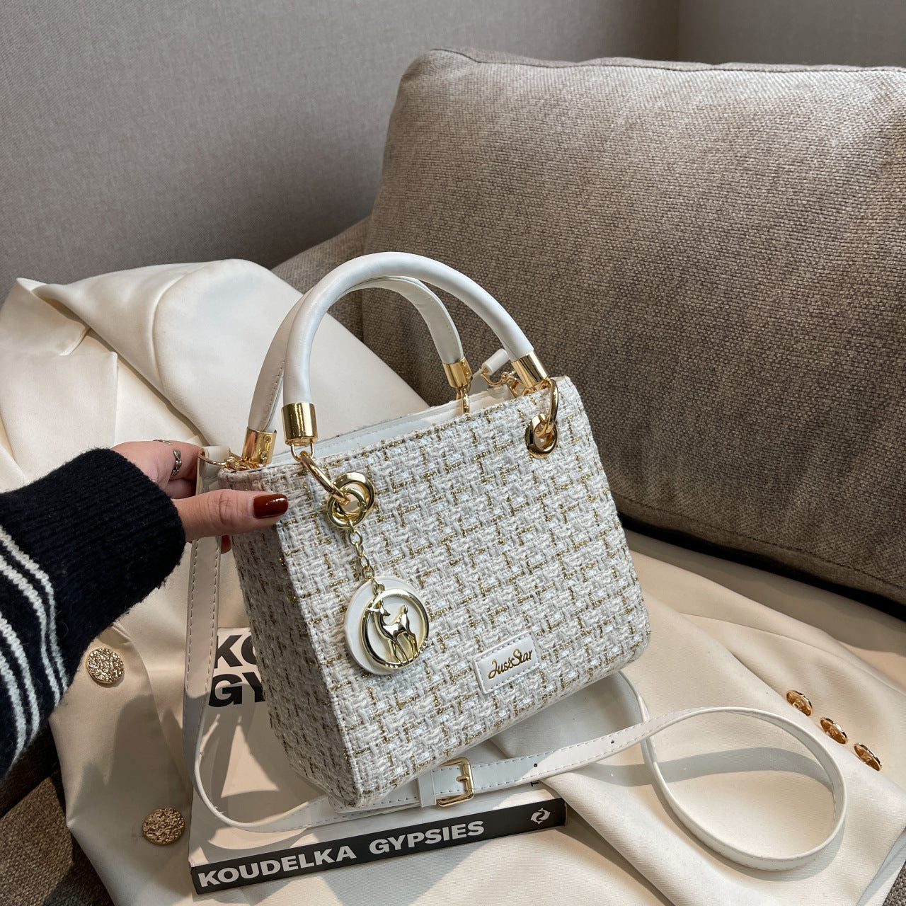 Texture Woven Diana French Minority Design Bags