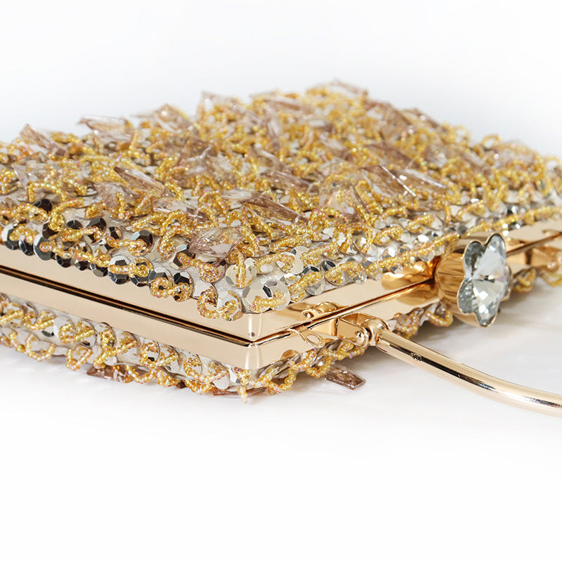 Women's Gem Pendant Dinner Pearl Embroidery Sequins Evening Bags