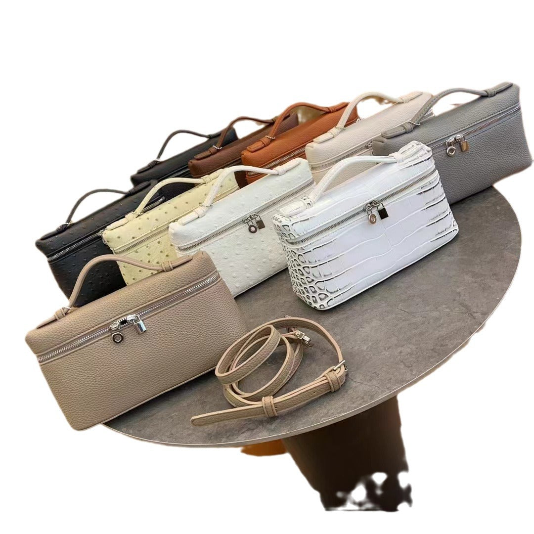 Milk Plain White Rice Box With Strap Handbags