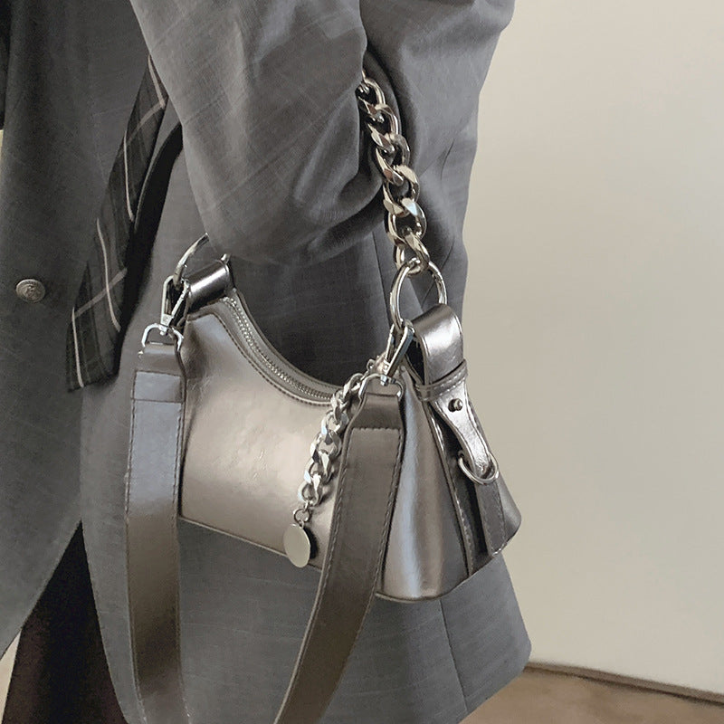 Women's French Minority High-grade Chain Trendy Small Square Bags